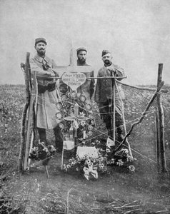 Das Grab von Sergeant Jean Bouin, französischer Soldat, Frankreich, Erster Weltkrieg, 1915 von Unbekannt