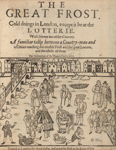 Der große Frost in London, 1608 von Unbekannt