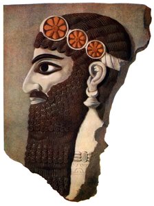 Der Kopf eines assyrischen Priesters oder geflügelten Gottes, 1933-1934 von Unbekannt