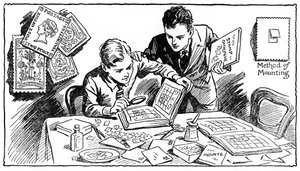 Die Freuden des Briefmarkensammelns, 1937 von Unbekannt