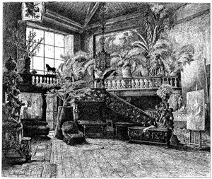 Das größere Atelier von Hans Makart, Wien, Österreich, um 1880-1882