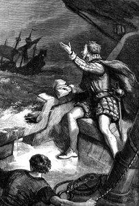 Die letzten Momente von Sir Humphrey Gilbert, 1583, um 1880