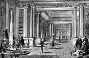 Die Bibliothek des Reform Club, London, 1891 von Unbekannt