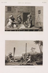 Der Hersteller von Pfeifenstielen, der Tabakzerkleinerer von Unbekannt