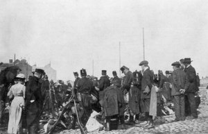Die Mobilisierung zur Verteidigung von Lüttich, Belgien, 31. Juli 1914