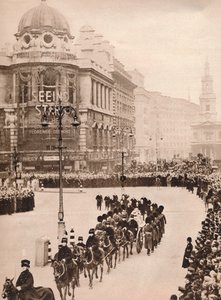 Die bewegende Einfachheit der letzten Reise von König Georg durch London, 1936 von Unbekannt