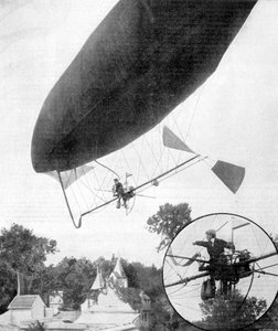 Das neue Luftschiff von Alberto Santos-Dumont, 30. September 1900 von Unbekannt