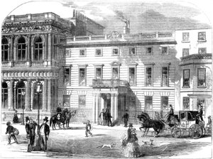 Das neue Büro des Kriegsministeriums, Buckingham House, Pall Mall, London, 1855 von Unbekannt