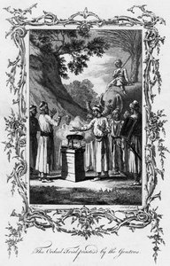 Die Ordalprobe, praktiziert von den Gentoos, um 1770