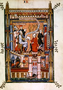 Die heidnischen Priester von Paris senden ihre Botschaft nach Rom, 1317