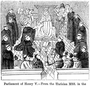 Das Parlament von König Heinrich V 1387-1422 von Unbekannt