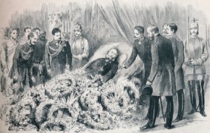 Der Tod des ersten deutschen Kaisers: das Sterbebett von Wilhelm I., 1888, 1911 von Unbekannt