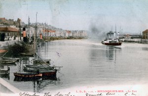 Der Hafen von Boulogne, Frankreich, 1904