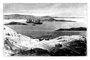 Der Hafen von Angra Pequena, Namibia, 19. Jahrhundert von Unbekannt