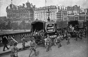 Der Eisenbahnstreik von 1911, London, ca. 1920 von Unbekannt
