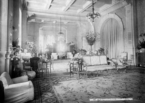 Der Empfangssaal, Viceregal Lodge, Indien, 20. Jahrhundert von Unbekannt