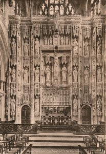 Das Retabel, Winchester Cathedral, Hampshire, frühes 20. Jahrhundert