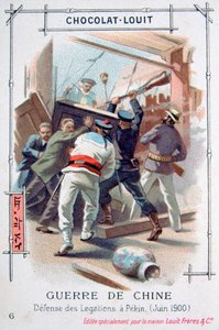 Der Widerstand des diplomatischen Personals in Peking, China, Boxeraufstand, Juni 1900 von Unbekannt