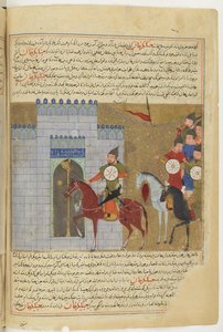 Die Belagerung von Peking. Miniatur aus Jami al-tawarikh Universalgeschichte, ca. 1430 von Unbekannt