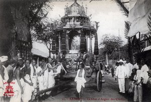 Der silberne Streitwagen der Chettiars, Saigon, Vietnam von Unbekannt