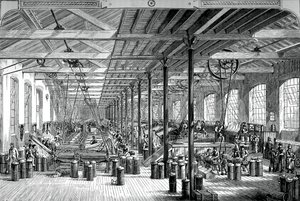 Der Spinnraum in den Shadwell-Seilwerken, ca. 1880 von Unbekannt