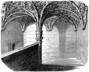 Die Treppe des Hotel de Bourgogne, Paris, 1882-1884 von Unbekannt