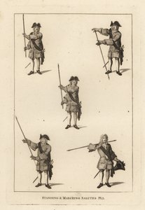 Die stehenden und marschierenden Grußübungen