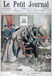 Der Selbstmord von Signor Rosano, italienischer Finanzminister, Neapel, 1903 von Unbekannt