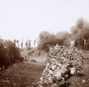 Die Einnahme von Bezonvaux durch die Deutschen, Verdun, Nordfrankreich, ca. 1916-1918