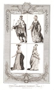 Die damalige königliche Familie, veröffentlicht am 9. Mai 1795 von Alexander Hogg von Unbekannt