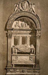Das Grab von Leonardo Bruni ca. 1369-1444, Basilika Santa Croce, Florenz von Unbekannt