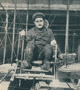 Der Gewinner des £10.000 Preises für den Flug von London nach Manchester, 1910 um 1937 von Unbekannt