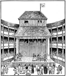 Theater oder Schauspielhaus zur Zeit von Elisabeth I.