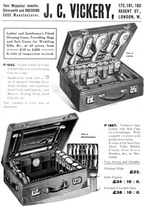 Ihre Majestäten Juwelier, Silberschmied und Dressing Case Hersteller - J. C. Vickery
