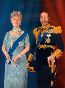 Ihre Majestäten König George V. und Königin Mary zur Zeit ihres Silberjubiläums 1935, 1951