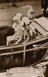 Ihre Majestäten Silberjubiläum 1910-1935. Der König und die Königin am Temple Bar, 1935