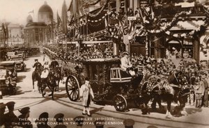 Ihrer Majestäten Silberjubiläum 1910-1935. Der Sprecherwagen in der königlichen Prozession von Unbekannt