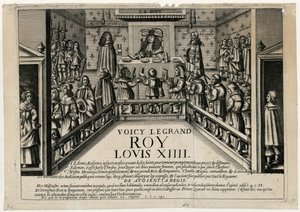 Dies ist der gute König Ludwig XIV. König gibt eine öffentliche Audienz, 1668 von Unbekannt