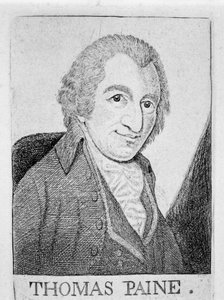 Thomas Paine, in England geborener amerikanischer Revolutionär, Schriftsteller und Philosoph, ca. 1790 von Unbekannt