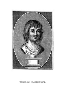 Thomas Randolph, englischer Dichter und Dramatiker des 17. Jahrhunderts, 19. Jahrhundert von Unbekannt