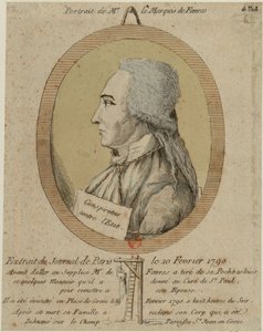 Thomas de Mahy, Marquis de Favras 1744-1790. Aus dem Journal de Paris vom 20. Februar 1790, 1790 von Unbekannt