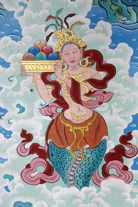 Tibetische Göttin. Kopan-Kloster, Kathmandu, Nepal von Unbekannt