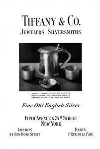 Tiffany & Co. Werbung, 1937 von Unbekannt
