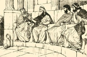 Timelon in der syrakusischen Versammlung, 1890 von Unbekannt