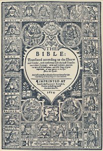 Titelseite der Genfer Bibel, 1614, 1947 von Unbekannt