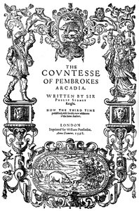 Titelseite von The Countess of Pembrokes Arcadia von Sir Philip Sidney, dritte Ausgabe, 1598 von Unbekannt