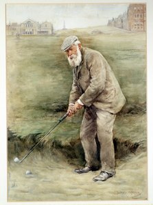 Tom Morris senior, britischer Golfer, Porträt von Unbekannt
