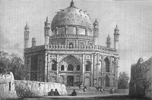 Grab von Ahmed Shah, neben der Zitadelle, Kandahar, um 1880