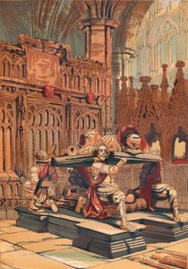 Grab von Sir Francis Vere in der Westminster Abbey, um 1845, 1864 von Unbekannt