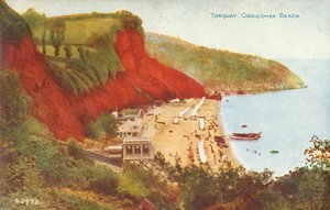 Torquay, Oddicombe Beach, spätes 19. - frühes 20. Jahrhundert von Unbekannt